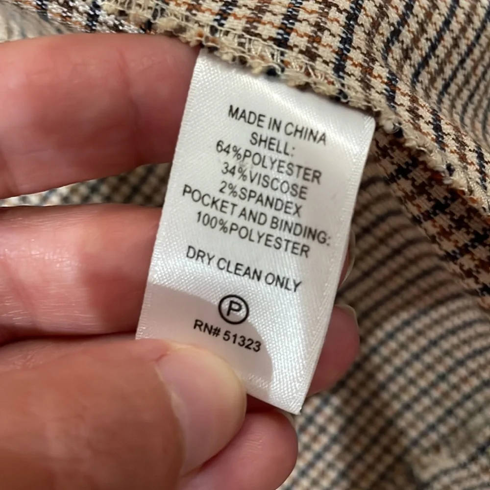 1. State Brown Tattersall Check Trench Coat